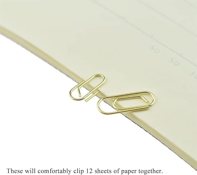 HAHIYO Paper Clips Sturdy 0.59 inches Length 50 Pack Mini Paperclips Heavy Duty - Image 5
