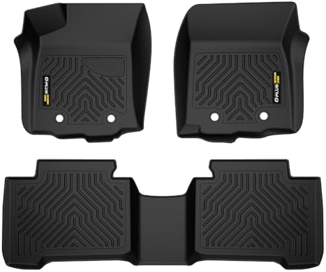 G-PLUS TPE 3PCS Floor Mats Fit 2016-2023 Toyota Tacoma Double Cab by G-PLUS