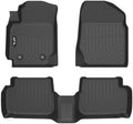 AIPOIL® Floor Mats for 2003-2008 Toyota Corolla (Not Fit Front Seats with Heated Vents Underneath) Fits 1st & 2nd Row TPE All Weather Anti-Slip Floor Liners Full Set Custom Car Mats Accessories, Black by AIPOIL