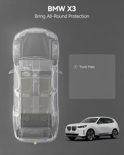 3W Cargo Liner for BMW X3 G45 2025-2026, TPE All Weather Trunk Mat - Image 5