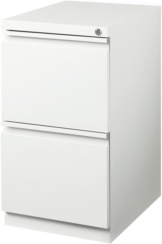 Pemberly Row 2 Drawers 27.75" Vertical White Metal Filing Cabinet Lockable - Image 4