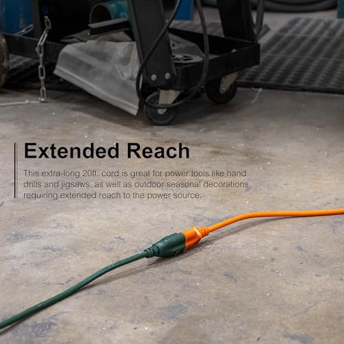 GE Outdoor Extension Cord Waterproof, Outdoor Heavy Duty Extension Cord - Image 4