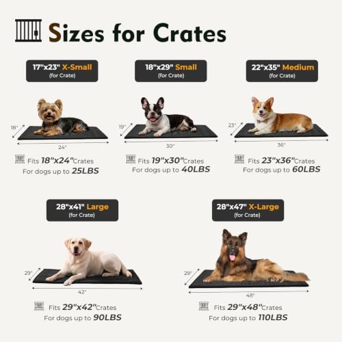 Chew Proof Indestructible Dog Crate Pad,Small (18"x29") - Image 2