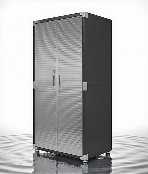 Heavy-Duty Commercial Storage Cabinet (Graphite Black, 36" W x 24" D x 72" H) by Unknown