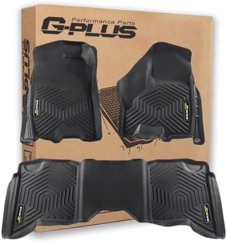 G-PLUS Cargo Liners 3PCS Fit 2009-2018 Dodge Ram Crew Cab by G-PLUS
