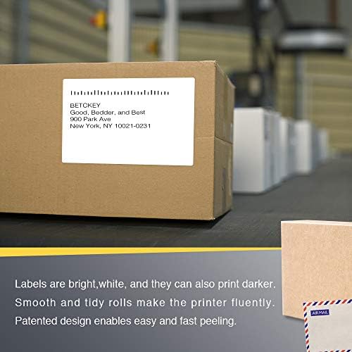 BETCKEY 4" x 6" (102 mm x 152 mm) Shipping Thermal Labels,2 Roll/500 Labels - Image 5