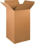 BOX USA B202036MS Tall Moving Boxes, 20" L x 20" W x 36" H, 36" Height, 20" Width, 20" Length, Kraft (Pack of 10) by BOXUSA