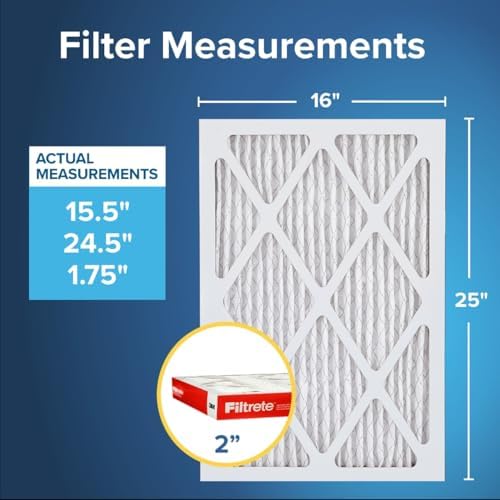 Filtrete 16x25x2 Air Filter, MERV 11, MPR 1000, 4 HVAC Filters - Image 2
