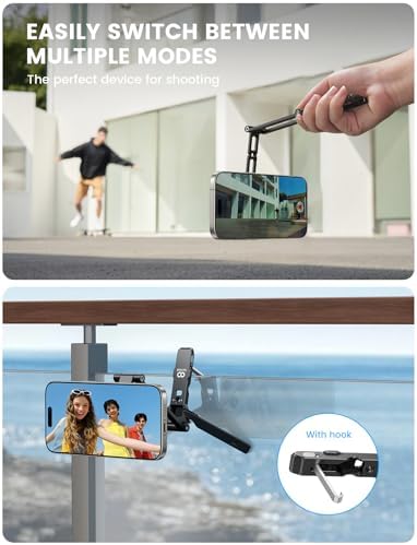 Lamicall for MagSafe Tripod Stand Ultra-Compact with 1/4" Screw, Arca, Hook - Image 6