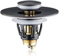 Universal Bathroom Sink Stopper - Bounce Wash Basin Drain Filter, Stainless Steel Pop Up Drain Stopper, 1.25" Bullet Core Sink Stopper, Sink Drain Plug with Anti-Clogging Strainer, Oil Rubbed Bronze by PerPaiMe