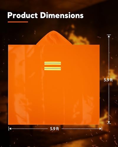 Mondoshop Emergency Fire Cloak for Home Essentials Safe Fireproof Cloak - Image 5