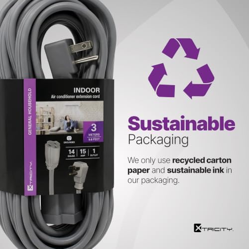 10 FT Heavy Duty Air Conditioner and Appliance Extension Cord - Image 7