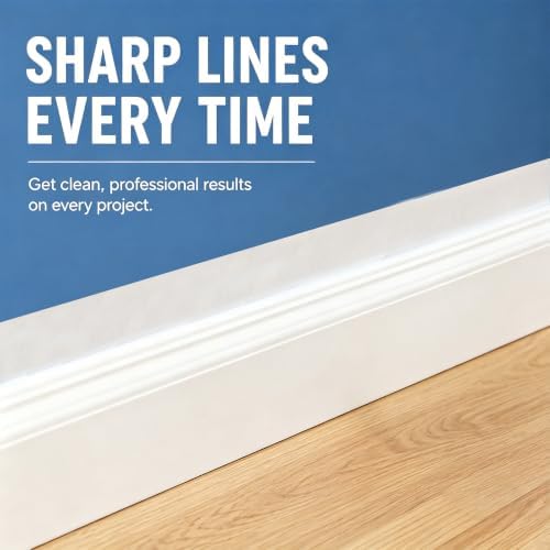 White Painters Tape 1 Inch Wide, 2 Rolls Masking Tape 0.98 Inch x 55 Yards – Strong Adhesion Paint Tape, No Residue White Masking Tape for Wall Painting, DIY, Packaging, Multi-Surface Use - Image 4