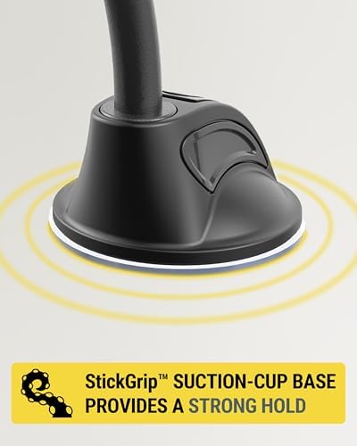 Scosche MXWDL Magnetic Cell Phone Car Mount, Suction Cup Phone Holder for Car Dashboard/Windshield with Extra Strong Magnet and Thick Metal Plate Compatible with iPhone, Samsung, and All Devices - Image 5