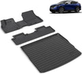 All Weather Car Floor Mats & Cargo Liner Set Fit for Nissan Ariya 2023 2024 2025 Floor Liners Trunk Liner Ariya Cargo Mat Accessories Black by VOUKIY