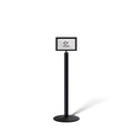 Floor Standing Sign Frame with Steel Low Profile Base, 7 inches by 11 inches by Trafford+Industrial