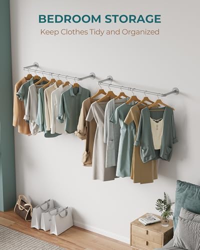 OROPY 38.4" Industrial Pipe Clothes Rack Wall Mounted, Heavy Duty, 2 Pack - Image 6