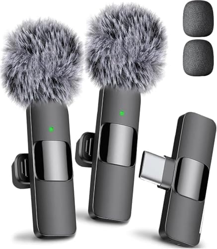 Mini Mic Pro (Latest Model – #1 Microphone for iPhone & Android, Wireless Mini Microphone, Clear Voice, Noise Cancelling, Lavalier Mic for TikTok, YouTube & Interviews (iPhone 15+ & Android) by MiniMicPro