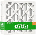 12x12x1 MERV 8 Air Filter, 4-Pack for Furnace HVAC by NewFilter