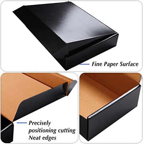 6x4x3 Black Cardboard Boxes - 30 Pack Small Shipping Boxes for Small Business Mailing, Corrugated Packaging - Image 5