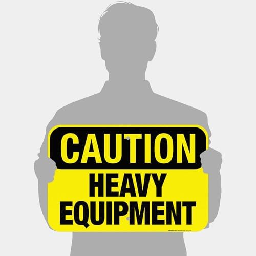 Heavy Equipment Sign, OSHA Caution Sign, - Image 4