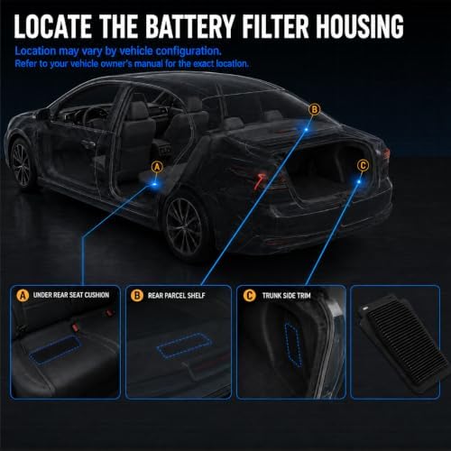 2-Pack Hybrid Battery Filter, For Toyota Prius 2016-2022 - Image 6