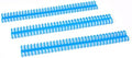 Rayson PROC1530BU Click Binding Spines, 3:1 Pitch, 120 Sheets Binding Capacity, 3/5" Diameter, Blue, 30/Box by RAYSON