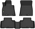Floor Mats Custom for Genesis GV80 5 Seats 2021-2026 All Weather Protection TPE Heavy Duty Non-Slip Automotive Floor Liners Fits Front& 2nd Row Full Set Accessories, Black by HAFIDI