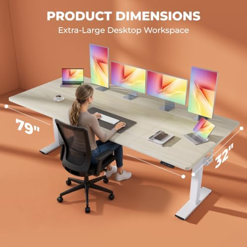 79''x 31'' Standing Desk Electric Adjustable for Home Office - Image 3