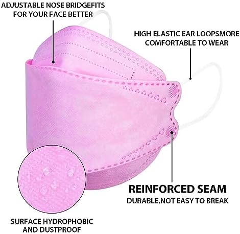 Borje KN95 Face Masks 50 Pack,Breathable Comfortable and Disposable KN95 Mask,Masks for Adults - Image 3