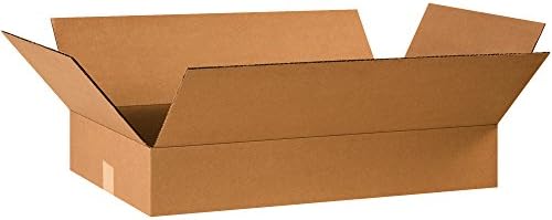 BOX USA Shipping Boxes Flat 24"L x 14"W x 4"H, 50-Pack | Corrugated Cardboard Box for Packing, Moving and Storage by BOXUSA