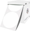 PARLAIM 3 Inch Round Color-Code Dot Stickers, 500 3" X 3" White Color Coding by PARLAIM