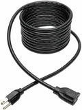 Tripp Lite Heavy-Duty Standard Power Extension Cord, 15A, 14 AWG, (NEMA 5-15P to NEMA 5-15R) 3-Feet / 0.91 Meters, Lifetime Limited Warranty (P024-015) by TrippLite