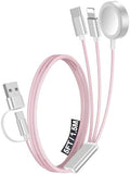 1Pack Travel Essentials for Apple Watch Charger,3-in-2 Multi Charging Cable by Accessoriesforphoneandelectricproducts