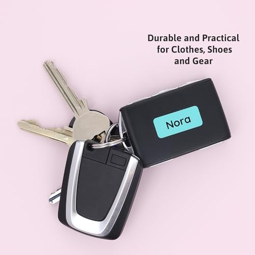 TeddyLabels - Clothing Labels for Nursing Home (60) – Self-Adhesive Name Tags for Clothes and Personal Items. Personalized Labels for Daycare, Nursing Homes, and Laundry Use - Turquoise - Image 5