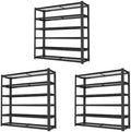 6-Tier Heavy Duty Garage Shelving, 6,000 lbs Capacity Adjustable Metal Storage Shelving Unit for Garage, Basement, Warehouse & Workshop, 62" W x 24" D x 84" H by LIJIUHOME