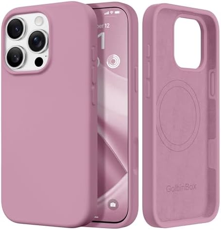 GolbinBox Magnetic for iPhone 16 Pro Max Case, Silicone Cover, Blackcurrant by GolbinBox