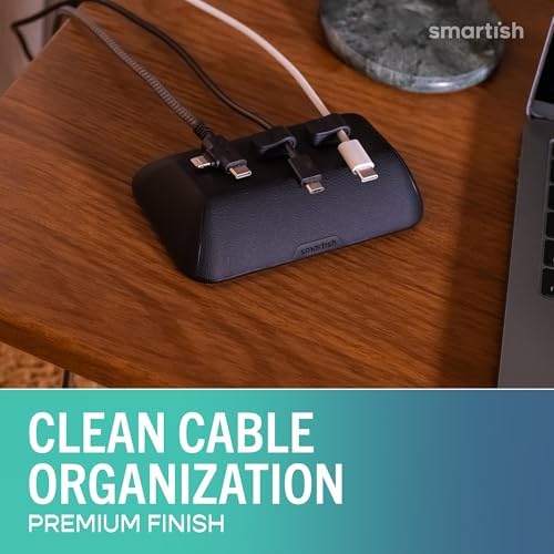 Smartish Magnetic Cord Holder, Bigger Cable Wrangler, Office Desk Organizer - Image 2