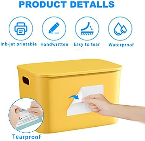 Removable Freezer Labels, Date Label 1x2 Inch Food Storage Stickers, Waterproof Oil Resistant Easy Clean Leaves no Residue 300 Total Per Roll,2 Rolls (Pack of 2) - Image 3