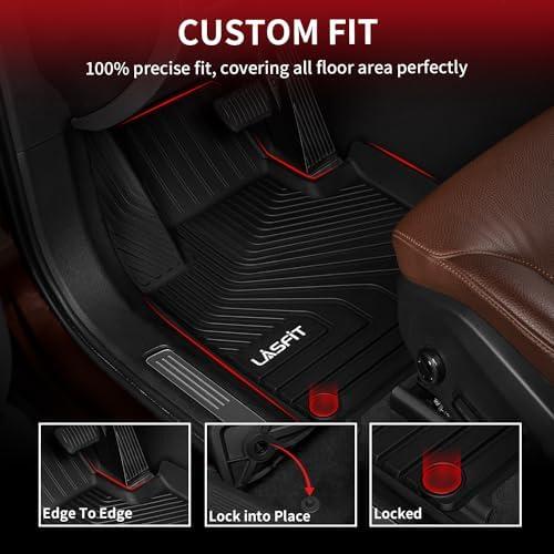 LASFIT Floor Mats for Volvo XC60 2018-2026 Gas 5-Seat Only, with Cargo Mat - Image 3