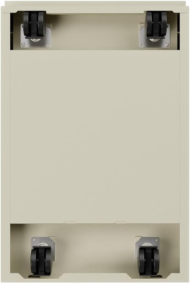 Pemberly Row 2 Drawers 27.75" Vertical Beige Metal Filing Cabinet Lockable - Image 7