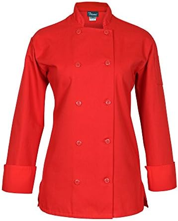 FAME Women's Basic Short Sleeve Chef Coat - C100PS by FAME