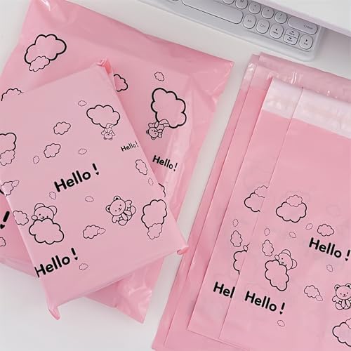 PABCK Poly Mailer Self Adhesive Shipping Envelope 50Pcs 14.96x16.9+1.97inch - Image 6