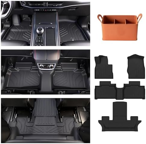 Floor Mats for 2020-2026 Ford Explorer 6 Passenger, Custom Fit All Weather TPE Floor Liners Waterproof Non Slip Heavy Duty Interior Accessories by Unknown