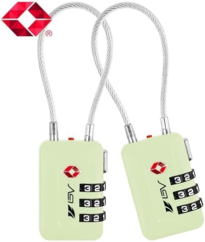 TSA Accepted Luggage Travel Lock, Set-Your-Own Combination Lock for School Gym Locker, Luggage Suitcase Baggage Locks, Filing Cabinets, Toolbox, Case (Mint Green, 2 Pack) - Image 2