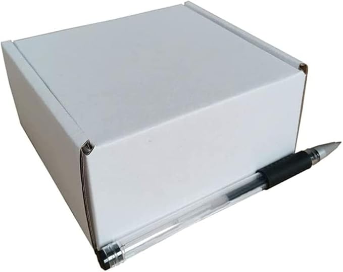 4x4x2'' Corrugated Mailer, 25 Pack, Cardboard Small Shipping Boxes, Oyster White - Image 6