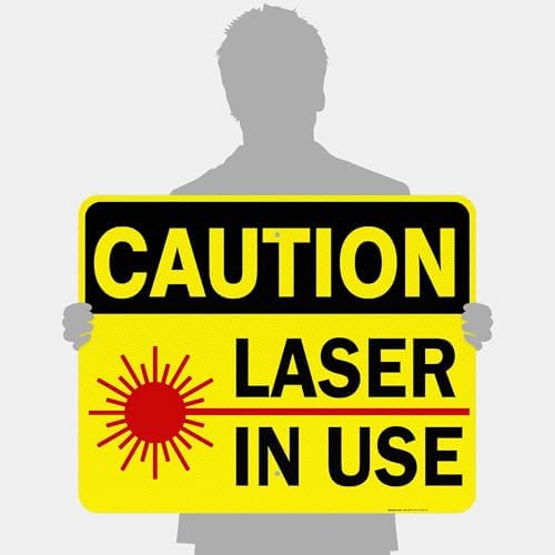 Laser in Use Sign, Caution Sign, - Image 4