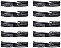 Amazon Basics PC Power Cord for Monitor, Computer, TV, 3 Prong, 18 AWG, 125 Volts, 6 feet, Black, 10-Pack, UL Listed by AmazonBasics