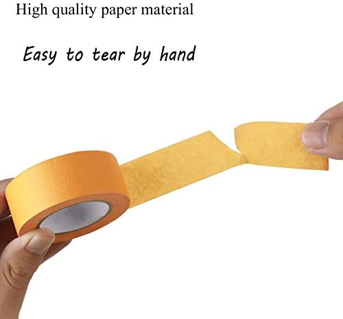 Colored Masking Tape, Colored Painters Tape for Arts & Crafts, Labeling or Coding - Art Supplies for Kids - 6 Different Color Rolls - Masking Tape 1 Inch x 13 Yards (2.4cm X 12m) - Image 5