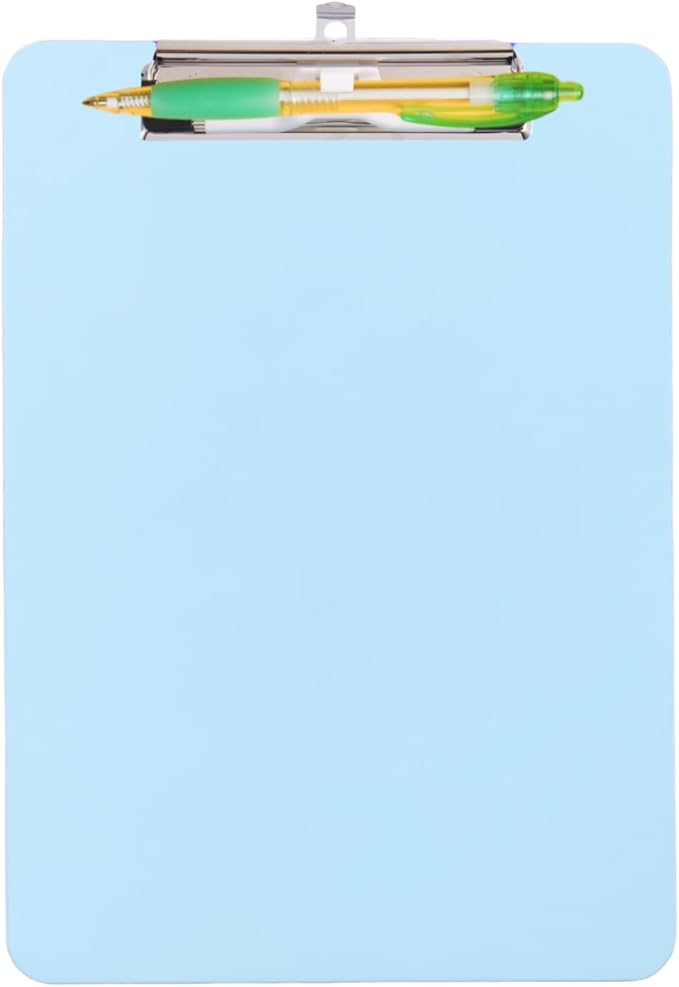 Clipboard with Pen Holder, Standard Letter Size A4, Thickened Clip Boards 8.5x11 by TFDLCGzm